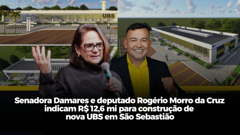Senadora Damares e deputado Rogério Morro da Cruz indicam R$ 12,6 mi para construção de nova UBS em São Sebastião