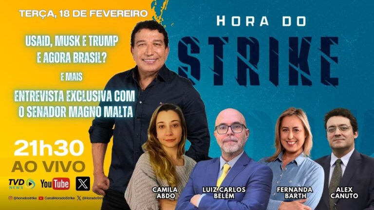 Senador Magno Malta Concede Entrevista Exclusiva ao Programa Hora do Strike em Meio a Escândalo Internacional