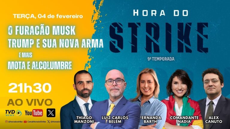 Programa “Hora do Strike” se consolida como uma referência no comentário político