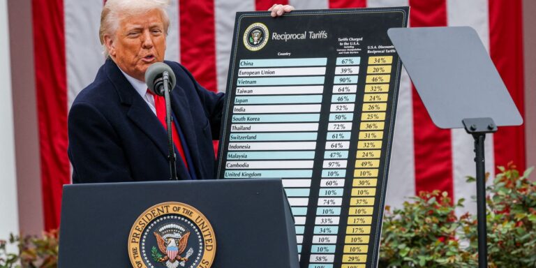 Trump eleva taxação da China para 125% e reduz de 75 países para 10%