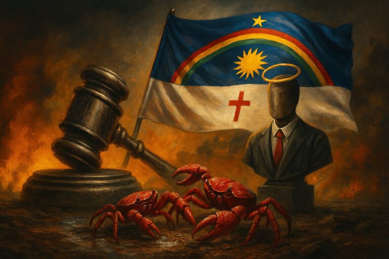 𝗧𝗲𝗿𝗿𝗮 𝗱𝗲 𝗖𝗮𝗿𝗮𝗻𝗴𝘂𝗲𝗷𝗼𝘀: 𝗔 𝗣𝗼𝗹í𝘁𝗶𝗰𝗮 𝗣𝗲𝗿𝗻𝗮𝗺𝗯𝘂𝗰𝗮𝗻𝗮 𝗘𝗻𝘁𝗿𝗲 𝗠𝗲𝗻𝘁𝗶𝗿𝗮𝘀, 𝗜𝗻𝘃𝗲𝗷𝗮 𝗲 𝗙𝗮𝗹𝘀𝗼𝘀 𝗖𝗼𝗻𝘀𝗲𝗿𝘃𝗮𝗱𝗼𝗿𝗲𝘀