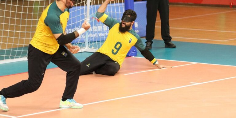Seleção brasileira masculina vai à semifinal do Mundial de goalball
