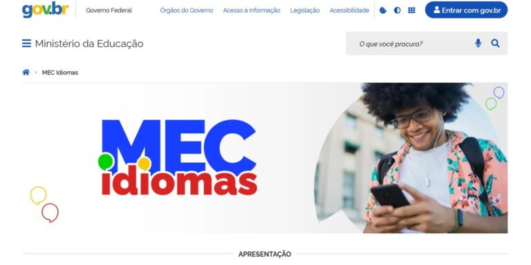 MEC Idiomas: nova plataforma oferta inglês e espanhol gratuitamente