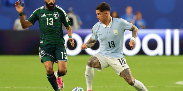 Uruguai arranca 1 a 1 com Arábia Saudita em estreia do Grupo H da Copa