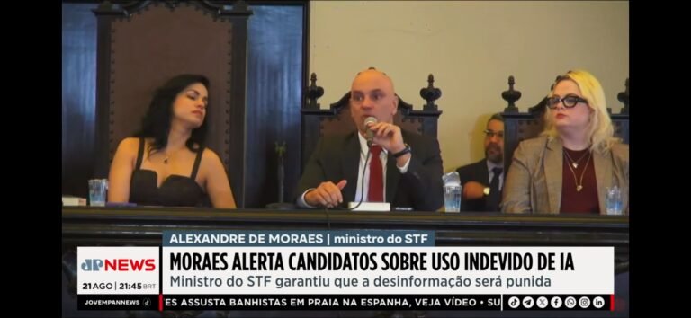 Alerta de Moraes sobre Inteligência Artificial Expõe Arbitrariedade do STF e Avanço da Censura Prévia no Processo Eleitoral
