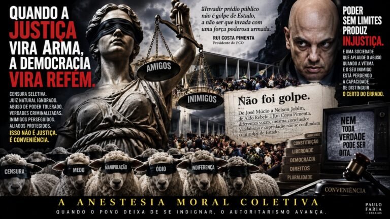 Oito de Janeiro, Anestesia Moral Coletiva, a Hipertrofia do Judiciário e o nascimento possível de uma Sétima República